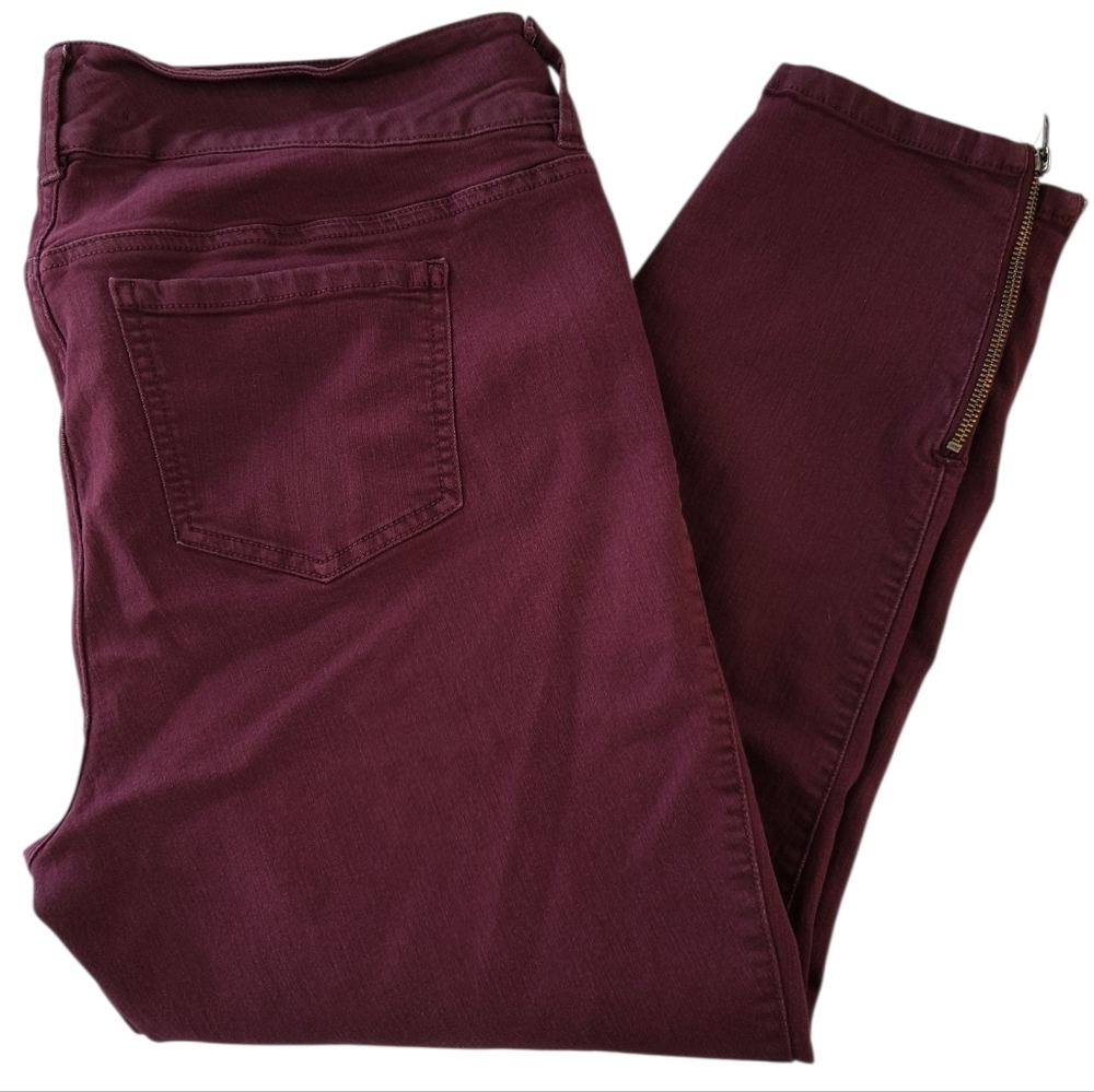 Torrid Plus Size Deep Burgundy Jegging Size 20